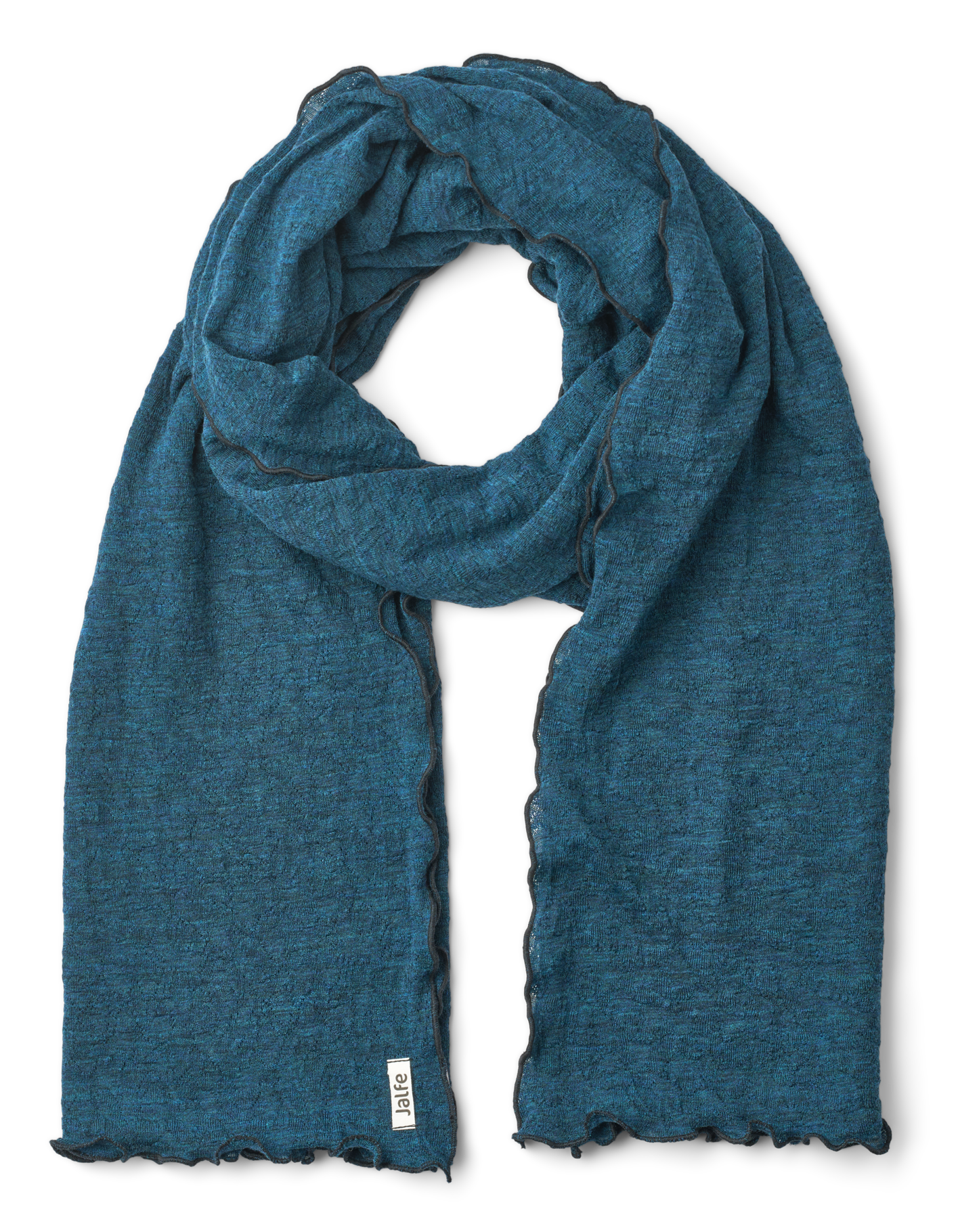 Shawl jacquard merino